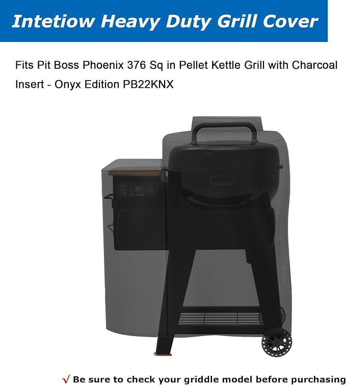 Grill Cover for Pit Boss Phoenix 376 Pellet, Heavy Duty 600D Waterproof for - Image 2