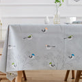 TruDelve Heavy Duty Vinyl Tablecloth Rectangle Plastic Table Cloths Waterproof by TruDelve