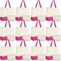Sanwuta 24 Pcs Canvas Tote Bags Bulk by Sanwuta