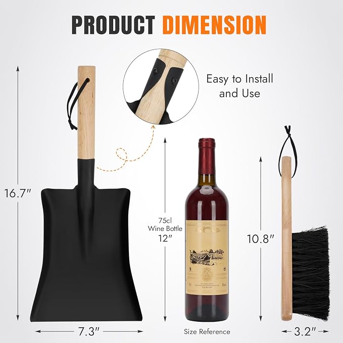 INNO STAGE Ash Shovel and Brush Set - Image 2