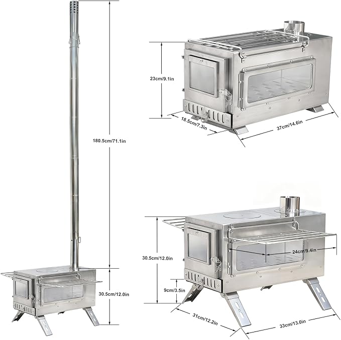 unho Outdoor Wood Burning Stove - Image 3