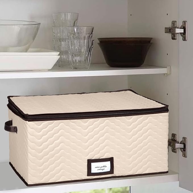 Wine Glass Storage Box with Dividers - Image 8