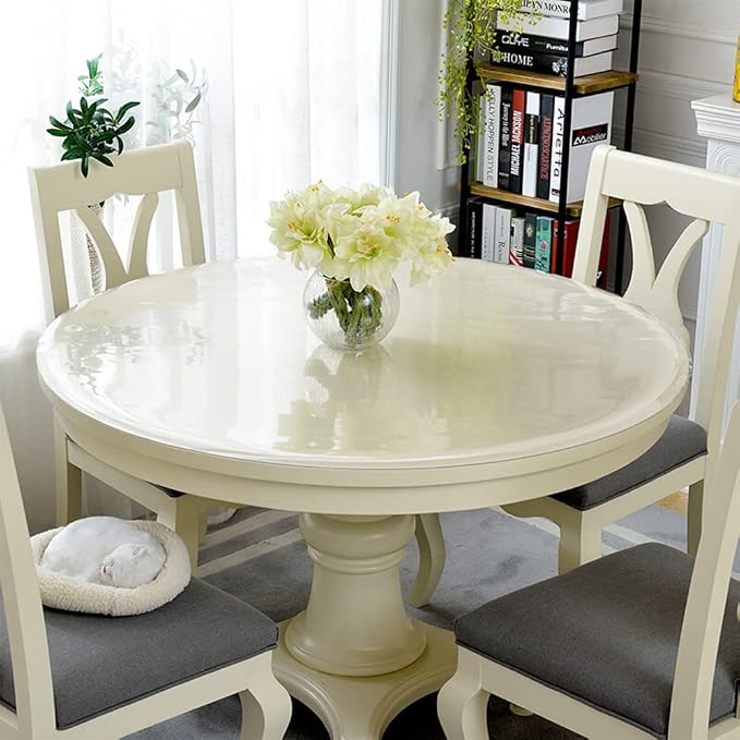 RostiKong Upgraded 32 Inch Round Table Cover Protector Thick Waterproof - Image 8