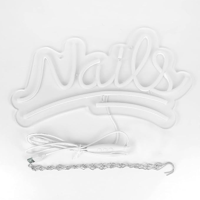 JFLLamp Nails Neon Signs for Wall Decor Neon Lights for Bedroom Led Signs - Image 3