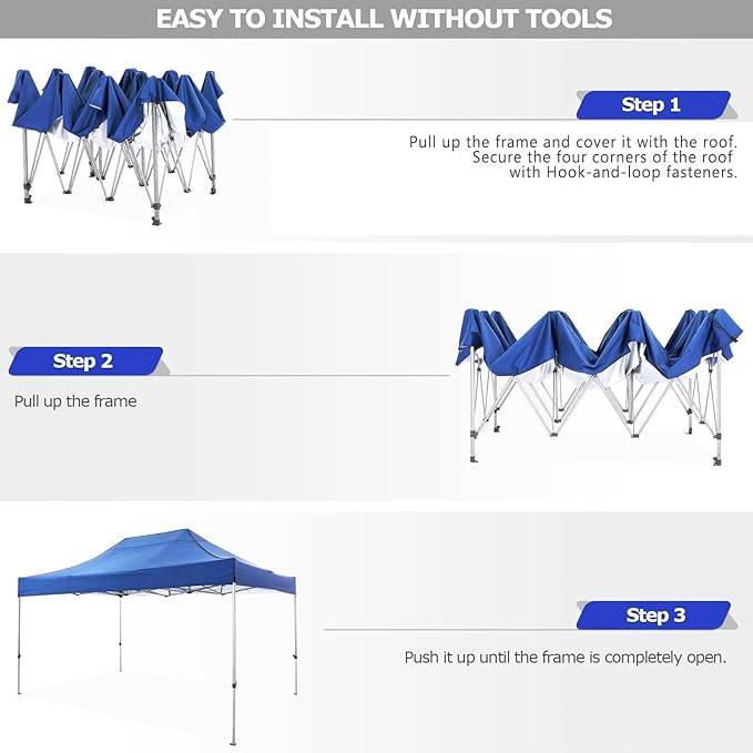 COBIZI 10x15 Pop up Canopy Tent 10x15 Canopy - Image 4