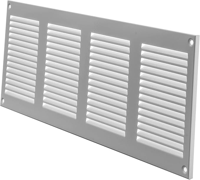 Repa Market 2-Pack Air Vent Cover 16x6 Inch White Galvanized Steel Louvered - Image 7