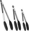 HOTEC Premium Stainless Steel Locking Kitchen Tongs by Hotec