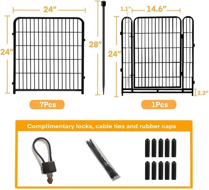 24 in Decorative Garden Fences - Image 3