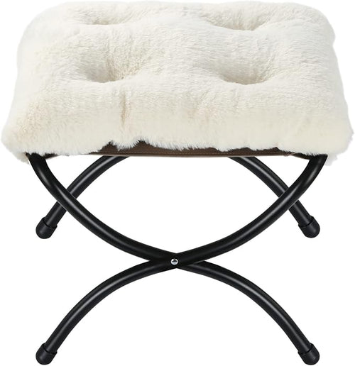 15" Foldable Foot Stool Ottoman by WELL-STRONG