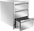 Outdoor Kitchen Drawers, Box Frame Style Flush Mount BBQ Drawer w/Stainless by OLIPIC