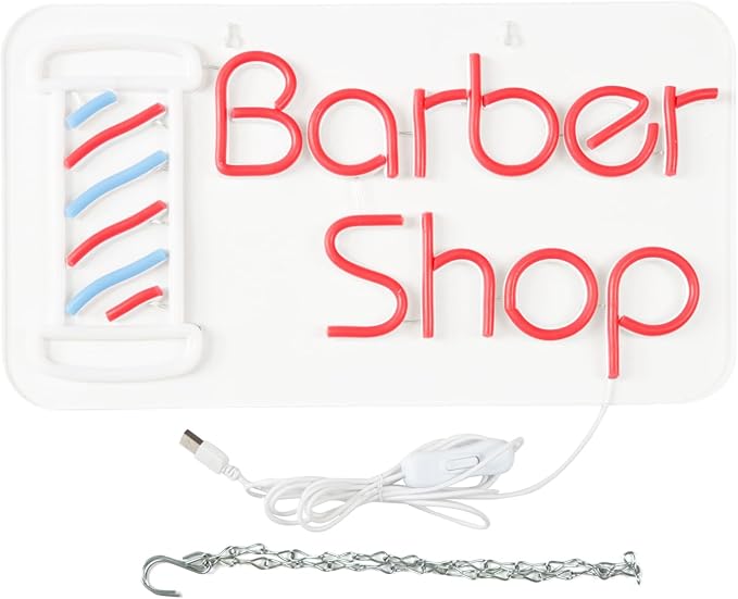 JFLLamp Barber Shop Neon Signs for Wall Decor Open Neon Lights for Bedroom Led - Image 4