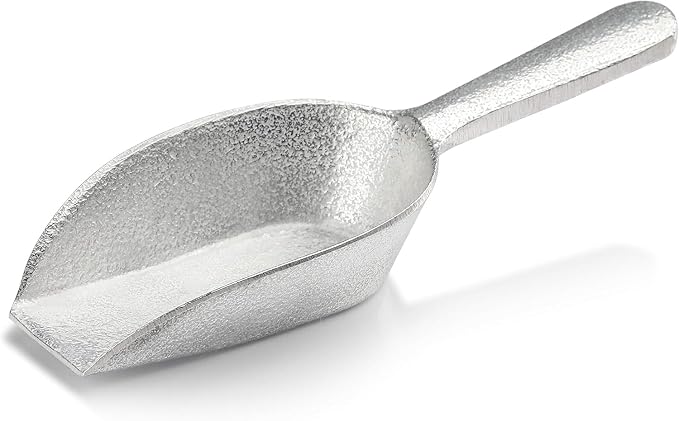 New Star Foodservice 34622 Cast Aluminum Flat Bottom Utility Scoop, Extra Small by NewStarFoodservice