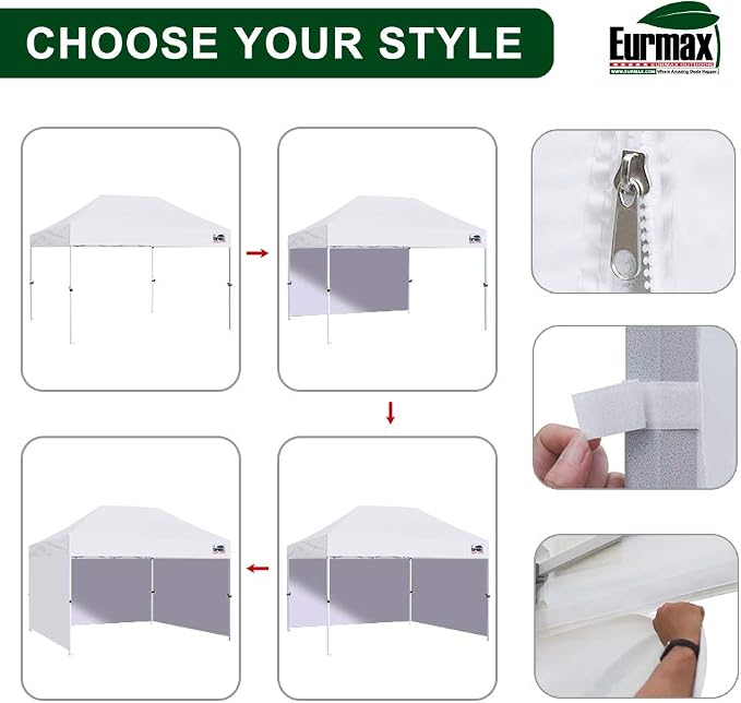 Eurmax USA 10'x15' Pop-up Canopy Tent Commercial Instant Canopies - Image 6