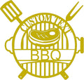 Custom BBQ Metal Sign, Personalized Grill Name Plate by Custom
