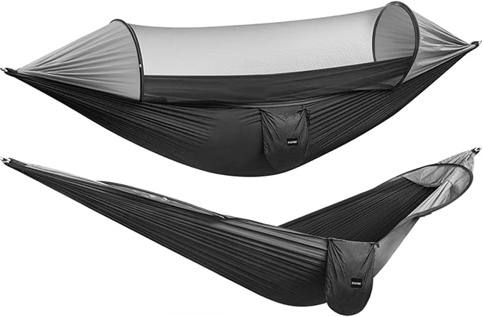 Hammock with Mosquito Net, 2-Person Pop-Up, 440 lb Capacity