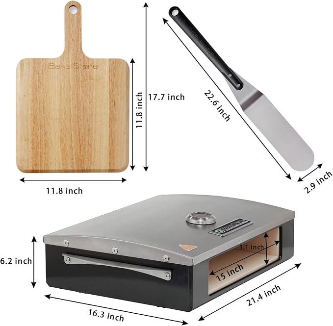 BakerStone Pizza Oven for Grill Top, 5-sided Pizza Stone Outdoor Pizza Oven - Image 8