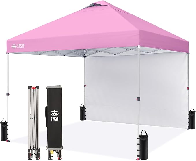 CROWN SHADES Canopy Tent, 10 x 10 Foot Portable Pop Up Outdoor Shelter by CrownShades