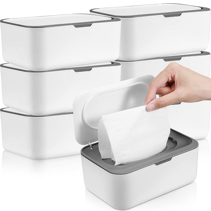 6 Pack Baby Wipes Dispenser Wipe Holder by Sumind