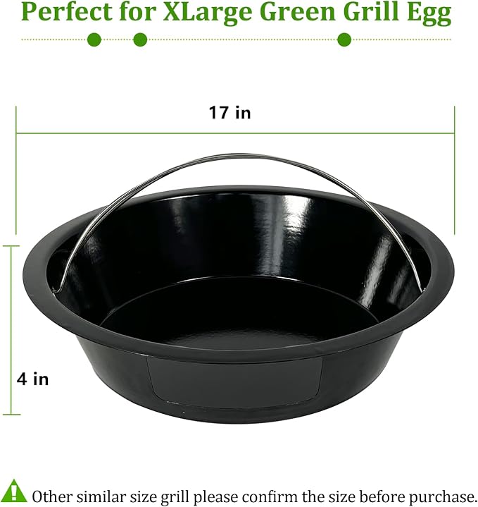 KAMaster Ash Can with Handle Compatible with XL Big Green Egg, Charcoal Ash - Image 2