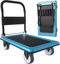 WUD Push Cart, Folding Mobile Platform Trolley, Thickened and Reinforced by WUD
