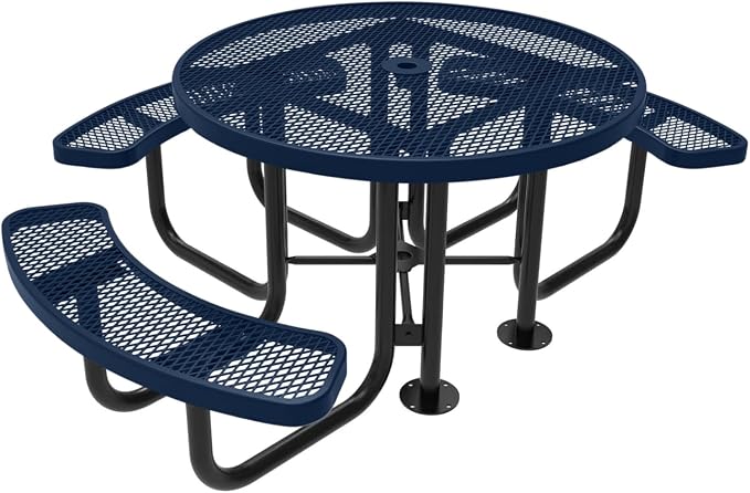 COATEDOUTDOORFURNITURE Heavy-Duty Portable Outdoor Picnic Table by CoatedOutdoorFurniture