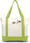 TOPDesign 3-Pack Canvas Tote Bags by TOPDesign