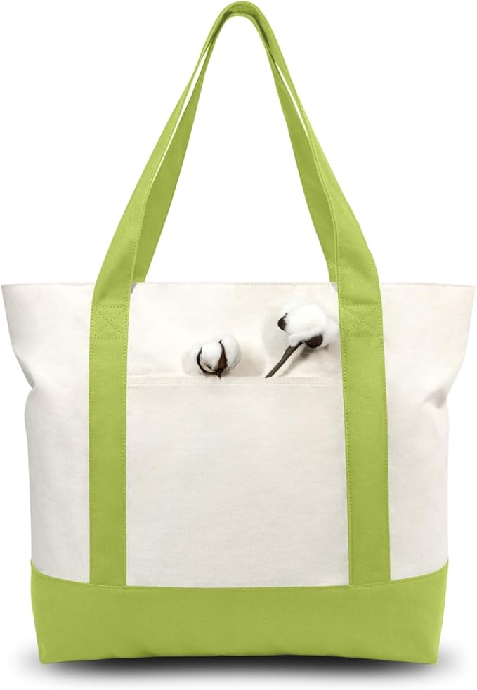 TOPDesign 3-Pack Canvas Tote Bags by TOPDesign