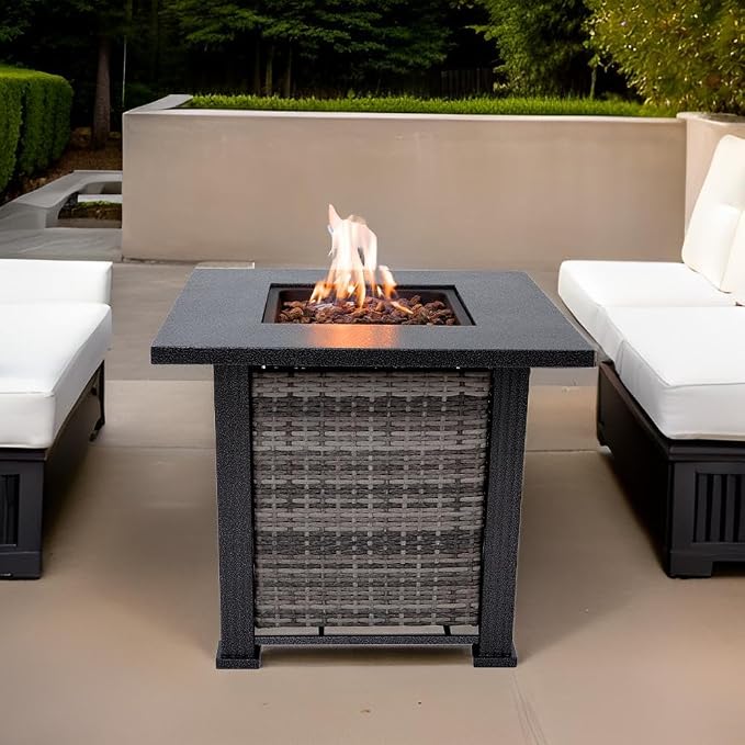 Adana Propane Fire Pit Table 28” Outdoor Firepit 50, 000 BTU Firepits - Image 2
