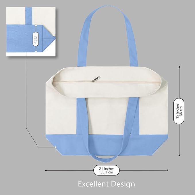TOPDesign 6-Pack Canvas Tote Bags - Image 5