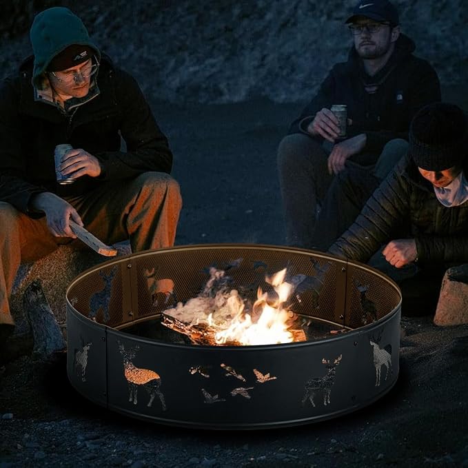 Fire Ring, Firepit Ring for Camping, Wood Burning Fire Pit for Outside - Image 6
