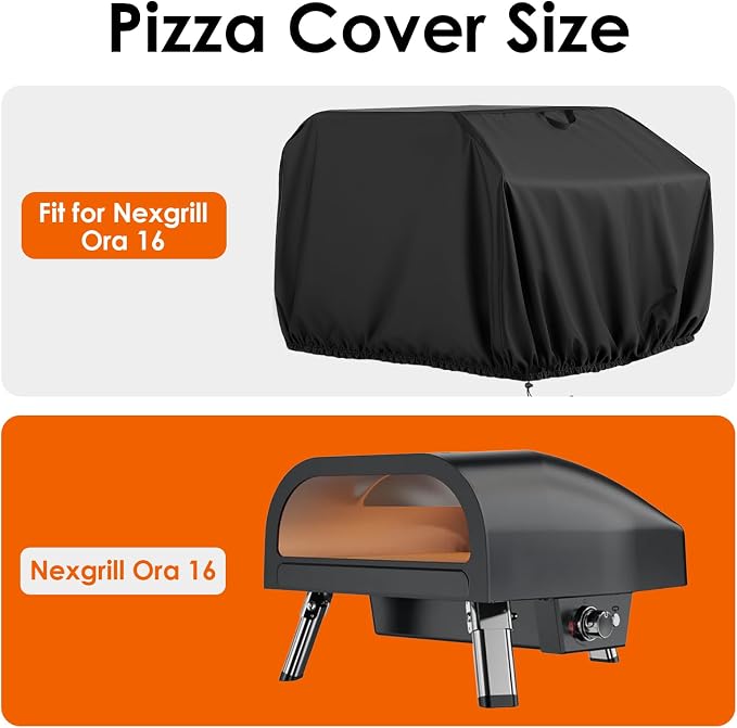 Pizza Oven Cover for Nexgrill Ora 16, TwoPone Waterproof Pizza Oven Accessories - Image 2