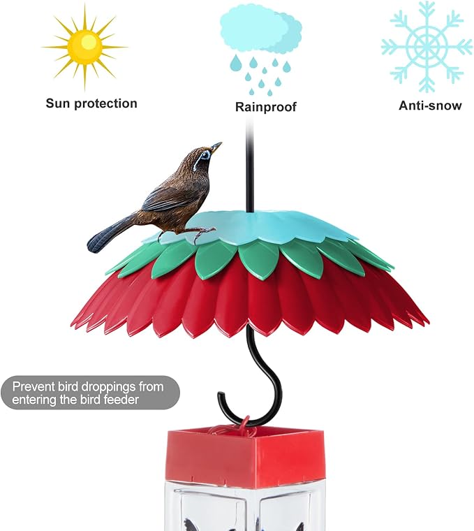 8" Bird Feeder Dome with Ant Moat, Skaithee 8" Bird Feeder Baffle with Ant - Image 3