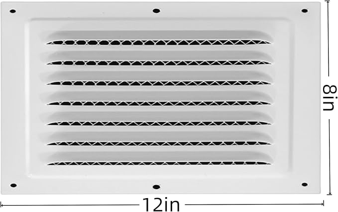 2pcs Attic Vent Soffit Vent Aluminum Wall Vent Metal Shed Vent Square Vent - Image 2