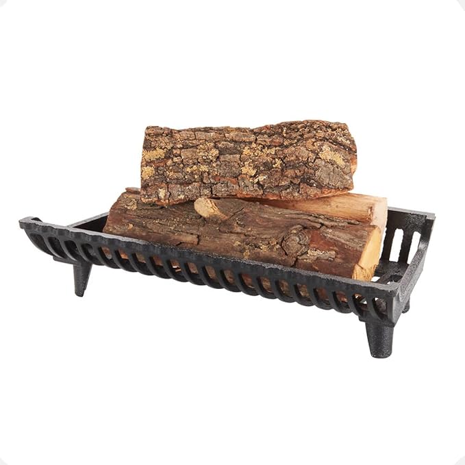 22 inch Fireplace Grate Heavy Duty, Cast Iron Fire Grate by UBACKS