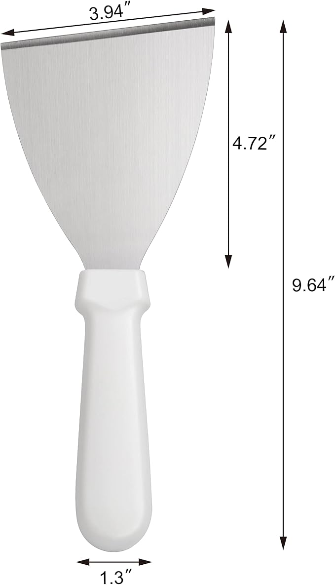 New Star Foodservice 38347 Plastic Handle Slant Edge Grill Scrapers, 4 by - Image 2