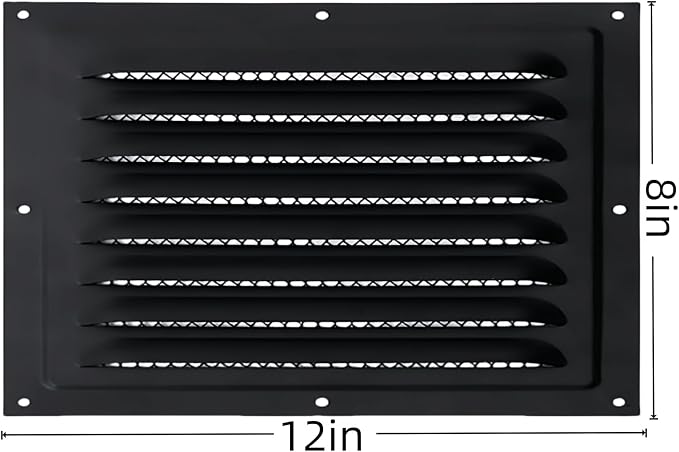 2pcs Attic Vent Soffit Vent Aluminum Wall Vent Metal Shed Vent Square Vent - Image 2