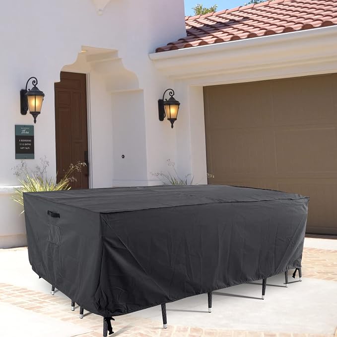 Tempera Patio Furniture Covers, Outdoor Table Cover Waterproof Rectangle - Image 7