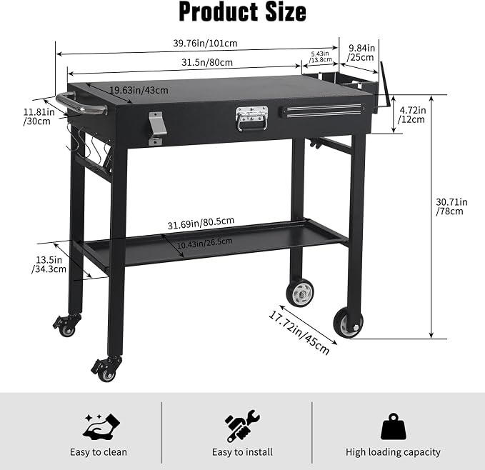 Portable Grill Cart for Blackstone Griddle - Image 5