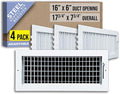 Fits 16x6 Duct Opening Steel Adjustable Air Supply Grille by Handua | Register by Handua