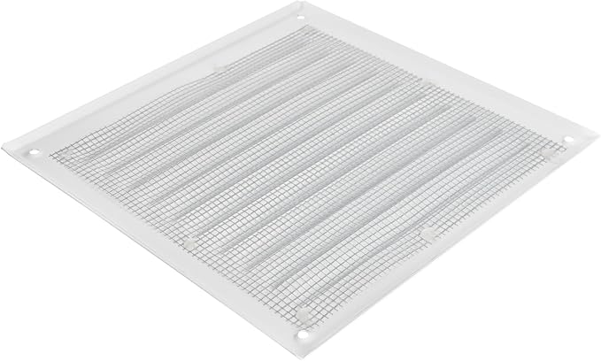 Square Ventilation Grille / 6" x 6" Inch Inside Measurement/White Metal Air - Image 5