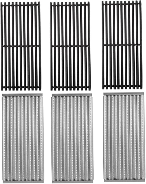 17" Grill Grates and Emitter for Charbroil TRU Infrared 3-Burner Gas Grill by BBQFuture