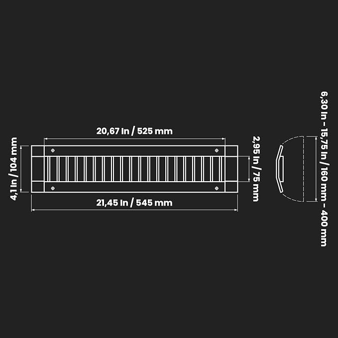 Repa Market 21" x 3" Inch Air Grille - Image 2