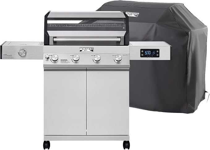 Monument Grills Denali 405 4-Burner Liquid Propane Gas Smart BBQ Grill by MonumentGrills
