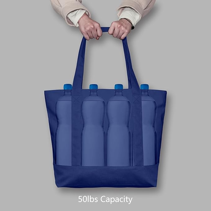 TOPDesign 3-Pack Canvas Tote Bags - Image 6