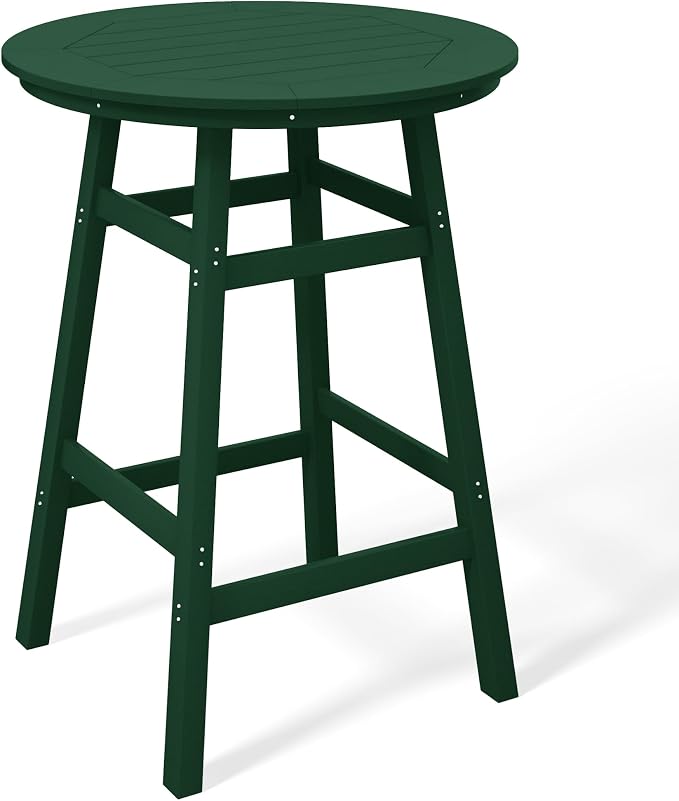 Costaelm Patio Bistro Table, Outdoor Bistro Dining Pub Table by Costaelm