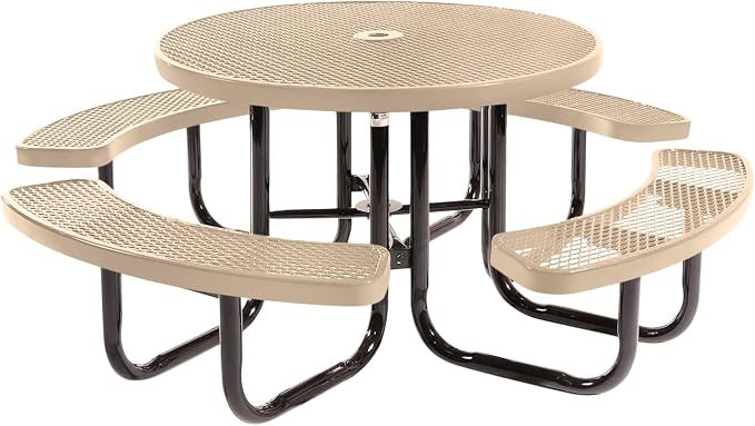 COATEDOUTDOORFURNITURE Heavy-Duty Portable Outdoor Picnic Table by CoatedOutdoorFurniture