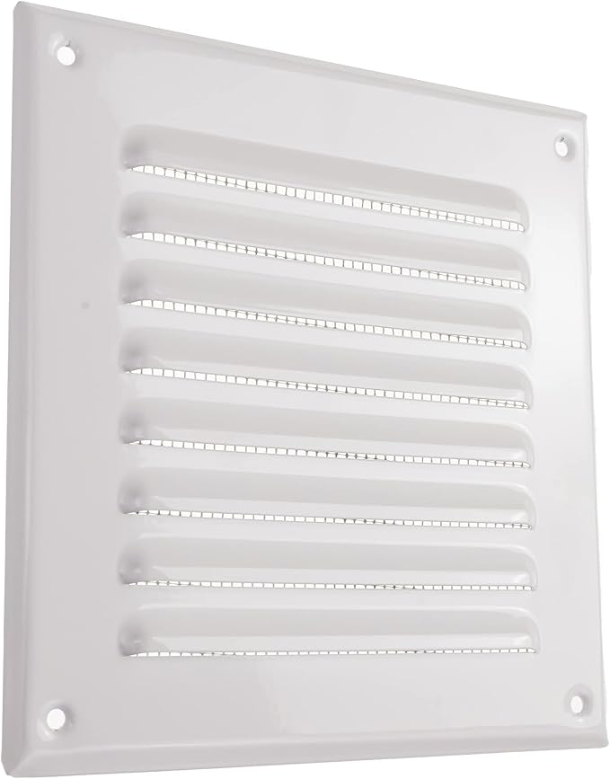 Vent Systems - 5 x 5 Inch Pack of 5 White Metal Square Soffit Air Vent Grille - Image 8
