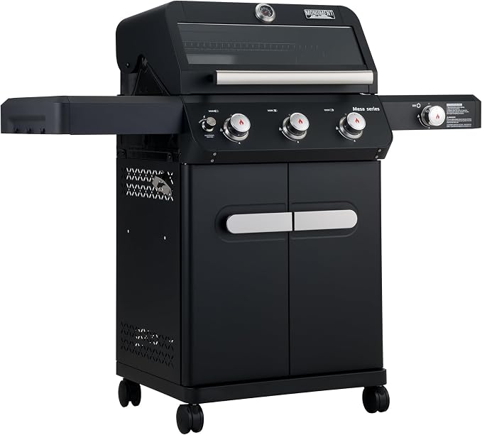 Monument Grills Outdoor Barbecue Stainless Steel 3 Burner Propane Gas Grill - Image 9