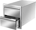Flush Mount Stainless Steel Double Drawers by OLIPIC