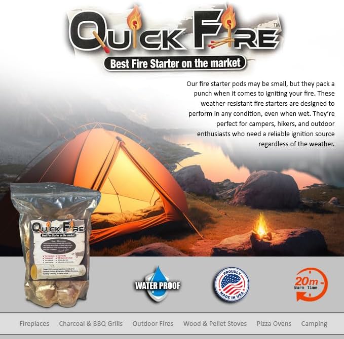 Quick Fire Starter Pods in Resealable Packs - Image 5